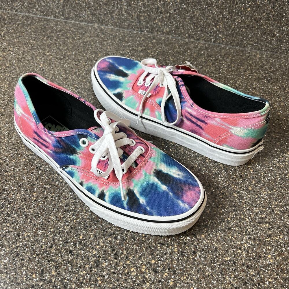 VANS Classic Tie Dye Canvas Sneaker Shoes Womens Size 9.5 Low Lace Up Mens 8 New